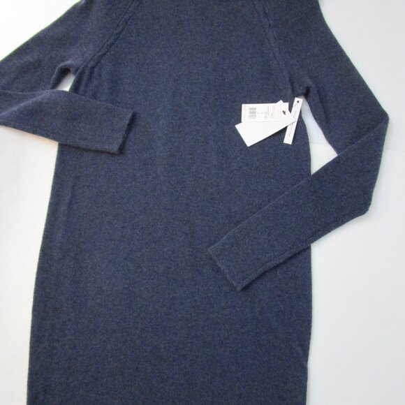 CASHMERE Sweater Dress Willy Heather Denim Blue Cuddly - Picture 10 of 11